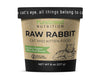 Complete Raw Rabbit Meat - Purebreed Nutrition